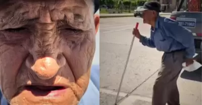 Abuelito asegura que sus hijos lo abandonaron