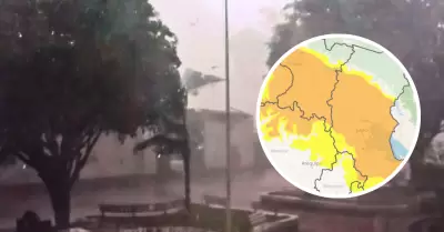 Senamhi advierte fenómeno meteorológico intenso.