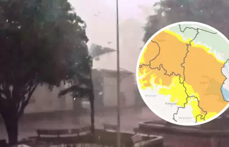 Senamhi advierte fenmeno meteorolgico intenso.