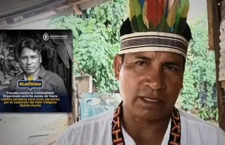 Piden cadena perpetua para asesinos de Quinto Inuma.