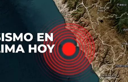 Sismo ocurrido en Lima hoy.