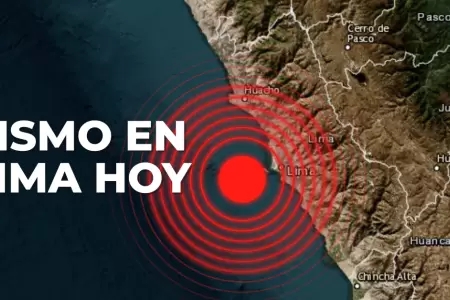 Sismo ocurrido en Lima hoy.