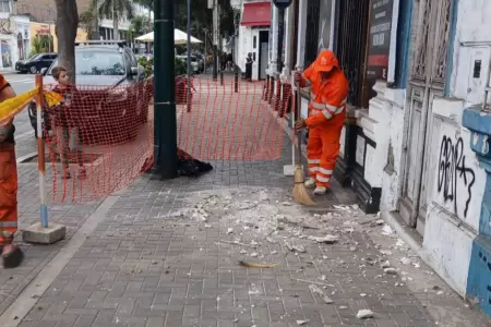 Municipalidad de Barranco atiende emergencias tras sismo.