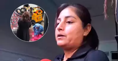 Hermana de mototaxista fallecido tras sismo.