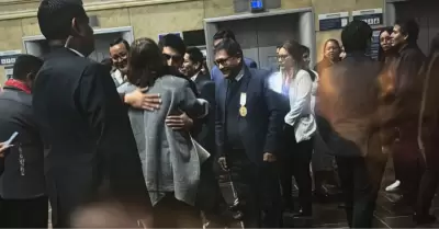 Trabajadores muestran apoyo a fiscal de la Nación