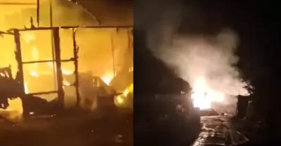 Incendio en iglesia
