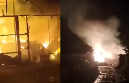 Incendio en iglesia