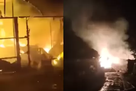 Incendio en iglesia