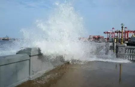 Oleajes intensos en el litoral peruano.