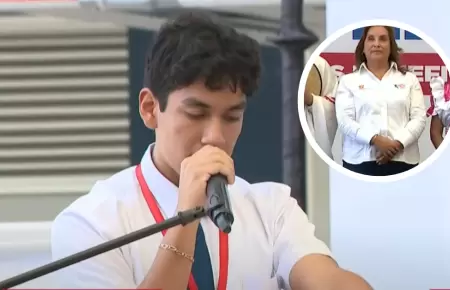 Estudiante critica EN VIVO a Dina Boluarte y le hace pasar momento incmodo