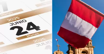 Decreto Ley establece feriado no laborable en Perú.