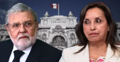 Ernesto Blume y Dina Boluarte.