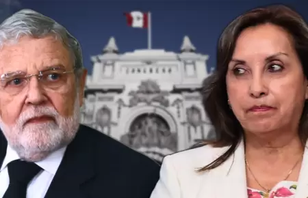 Ernesto Blume y Dina Boluarte.