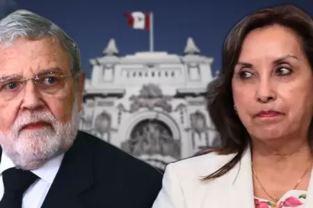 Ernesto Blume y Dina Boluarte.