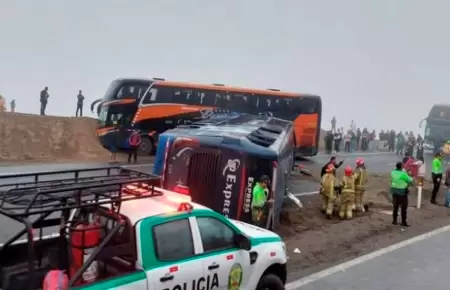 Accidente en variante Pasamayo.