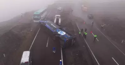 Heridos de accidente en Variante de Pasamayo fueron trasladados hasta el hospita
