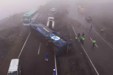Heridos de accidente en Variante de Pasamayo fueron trasladados hasta el hospita