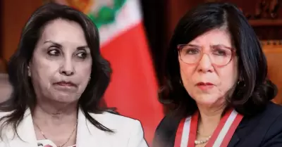 Dina Boluarte y presidenta del Poder Judicial.