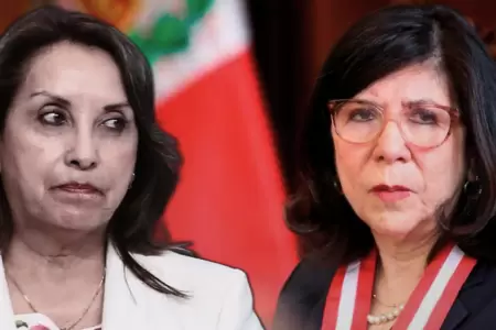 Dina Boluarte y presidenta del Poder Judicial.