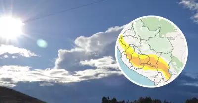 Senamhi activa alerta por fuertes temperaturas.