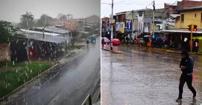 Lluvias intensas en Perú.