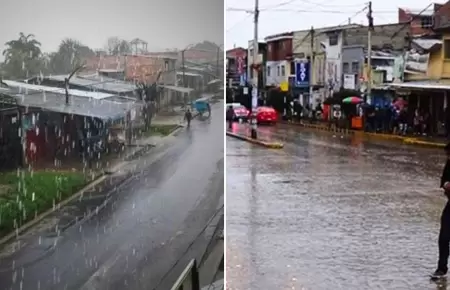 Lluvias intensas en Per.