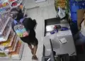 Chiclayo: Delincuente fuertemente armado roba 15 mil soles de un minimarket en urbanizacin Villareal
