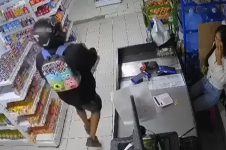 Ladrn armado asalt minimarket en Chiclayo y se llev 15 mil soles.
