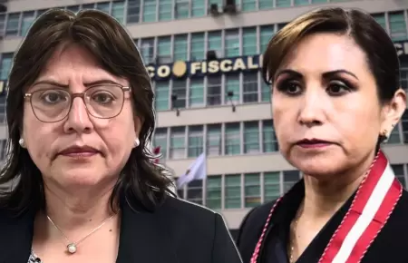 Delia Espinoza y Patricia Benavides.