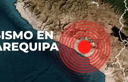 Sismo sentido en Arequipa.