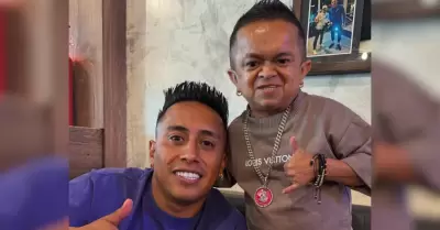 Christian Cueva se reúne con Jorgito 'Guayaco'