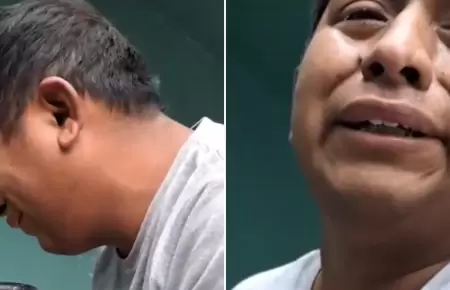 Delincuente llora tras ser capturado en El Agustino
