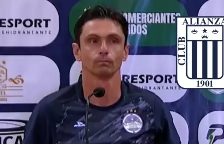 DT de Comerciantes Unidos tras gol anulado ante Alianza Lima.