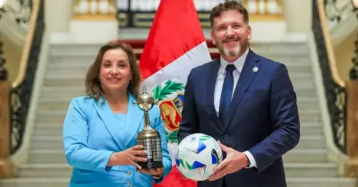 Alejandro Domínguez y Dina Boluarte