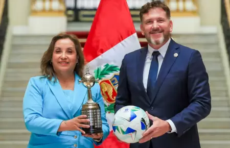 Alejandro Domnguez y Dina Boluarte