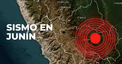Sismo registrado hoy en Junín.