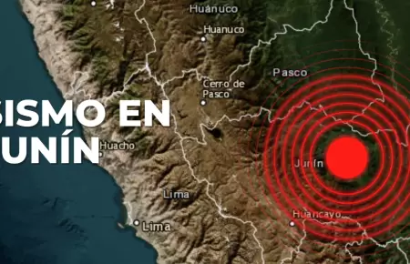 Sismo registrado hoy en Junn.