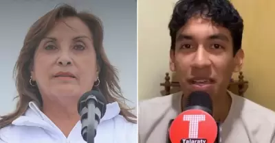 Escolar que interpeló a Dina Boluarte