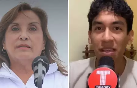 Escolar que interpel a Dina Boluarte