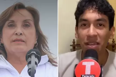 Escolar que interpeló a Dina Boluarte