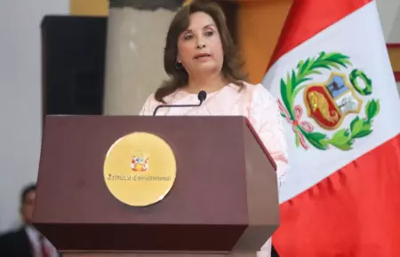 Dina Boluarte: Gobierno defiende la democracia.