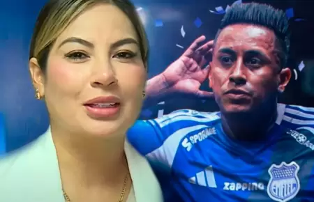 Pamela Lpez exige el divorcio a Christian Cueva tras fichar en Emelec.
