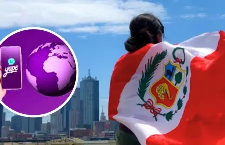 Yape desde el extranjero.