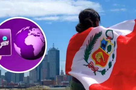 Yape desde el extranjero.