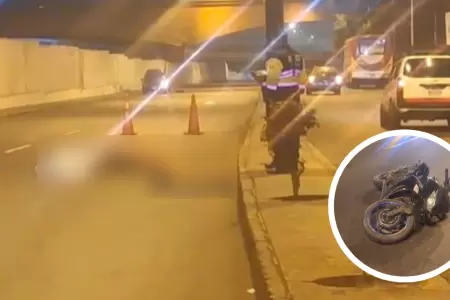 SJL: Joven motociclista muere tras impactar contra un poste