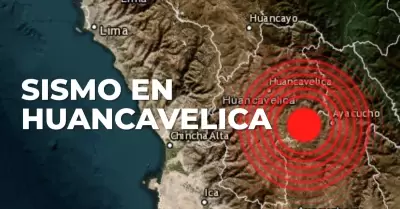 Sismo en Huancavelica.