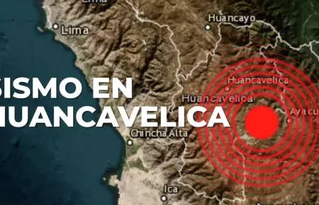 Sismo en Huancavelica.