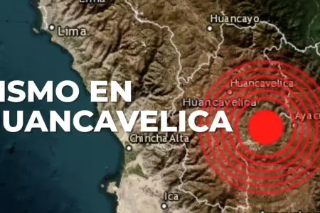 Sismo en Huancavelica.