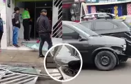 SMP: Chofer pierde el control al intentar estacionar su auto e impacta violentamente contra una veterinaria