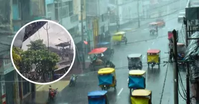 Lluvias intensas en Loreto.